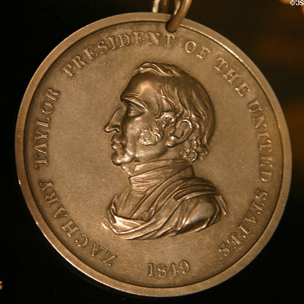 Medal of 12th President Zachary Taylor (1849-1850) lived (1784-1850). OK.