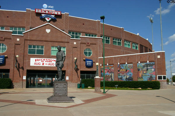 Bricktown Ballpark & Johnny Bench Plaza. Oklahoma City, OK.