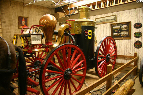 Amoskeag steam pumper (1861) at Oklahoma State Firefighters Museum. Oklahoma City, OK.
