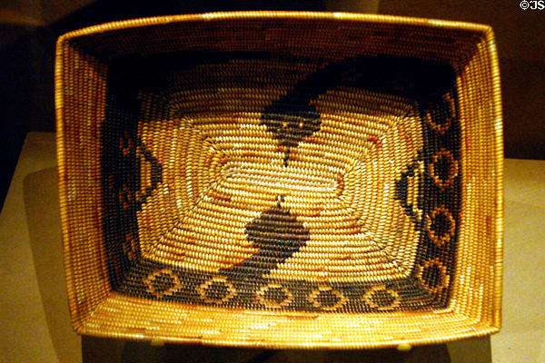 Cahauilla basket (c1930) with rattlesnakes at National Cowboy Museum. Oklahoma City, OK.