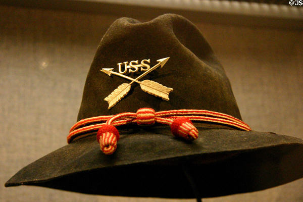 U.S. Army Scout military campaign hat (1885-95) at National Cowboy Museum. Oklahoma City, OK.