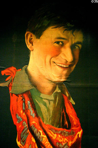 Poster for Will Rogers' first film (1918) Laughing Bill Hyde at National Cowboy Museum. Oklahoma City, OK.