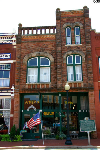 Foucart Building (1891) (115 W Harrison Ave.). Guthrie, OK. Architect: Joseph Foucart.