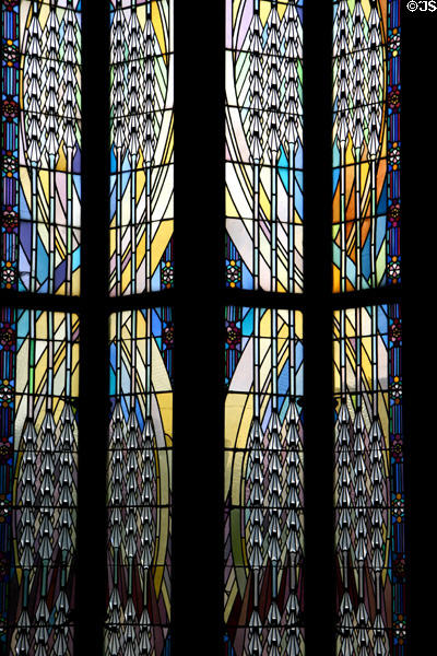 Stained glass windows of Boston Avenue Methodist Church. Tulsa, OK.