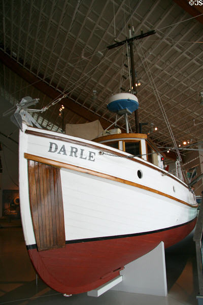 Troller Darle fishing boat (1945) at Columbia River Maritime Museum. Astoria, OR.