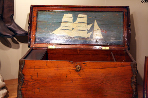 Seaman's sea chest (c1900) at Columbia River Maritime Museum. Astoria, OR.