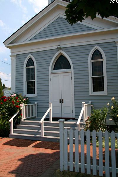 Entrance of St. Joseph's Catholic Church (1858). Jacksonville, OR.