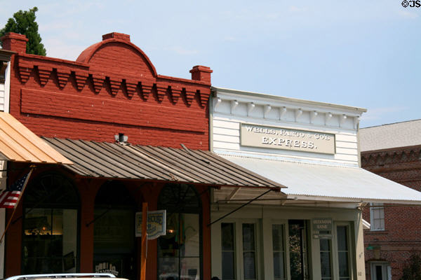Sutton's Drug Store (c1856) & Beekman Bank (1863) (now Wells Fargo) (115 E California St.). Jacksonville, OR.