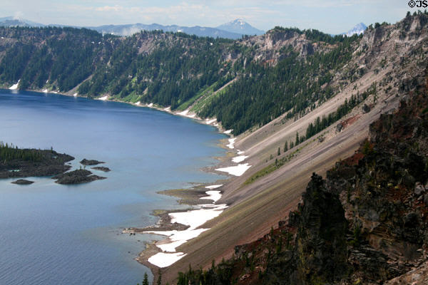 Slopes of Crater Lake National Park. OR.