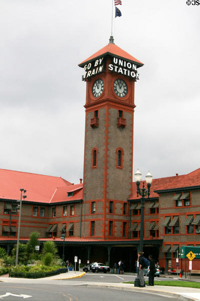 Tower of Portland's Union Station. Portland, OR.