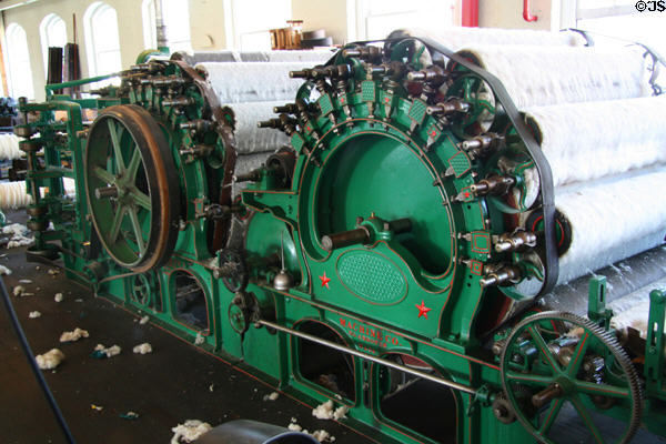 Carding machine at Thomas Kay Woolen Mill. Salem, OR.