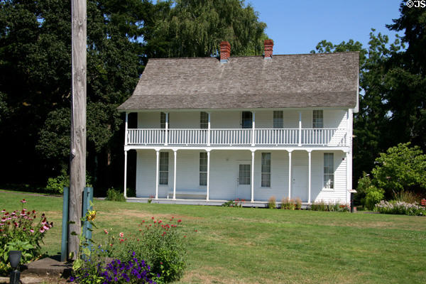 Jason Lee House (1841) (oldest frame house in Pacific Northwest) at Mission Mill Museum. Salem, OR. On National Register.