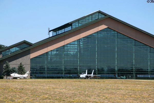 Evergreen Aviation & Space Museum with exterior aircraft. McMinnville, OR.