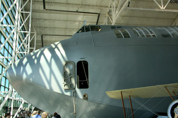 Spruce Goose nose at Evergreen Aviation & Space Museum. OR.