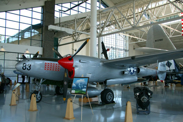 Lockheed P-38L Lightning (1944) at Evergreen Aviation & Space Museum. OR.