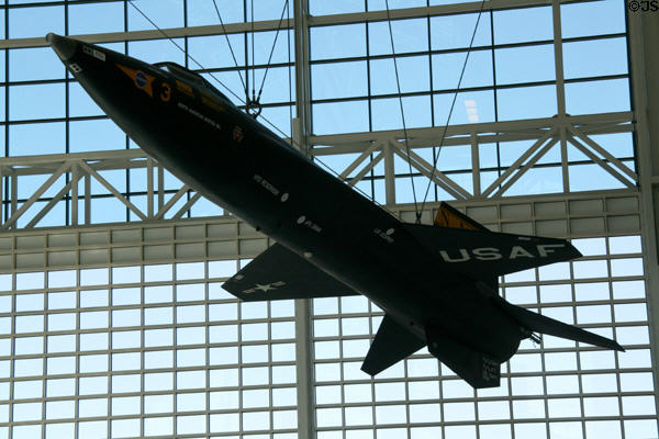 X-15 (1963) first rocket plane to fly into space at Evergreen Aviation & Space Museum. OR.