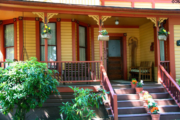 Porch of The Manse (c1890) (724 Broadalbin St. SW). Albany, OR.