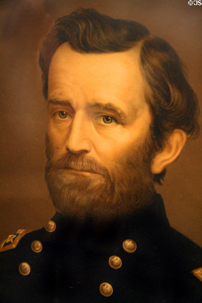 Portrait of Lt. General Ulysses S. Grant (1864) at Gettysburg NPS Museum. Gettysburg, PA.