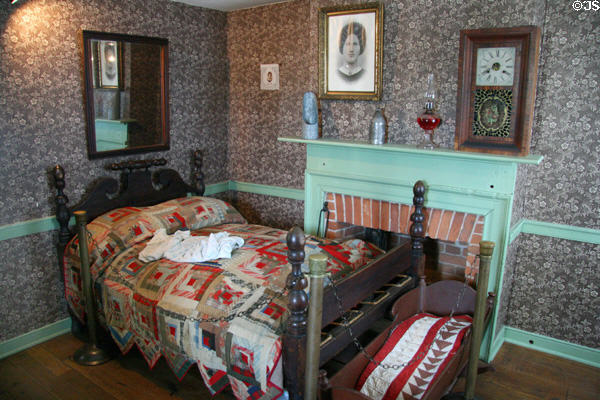 Bedroom of Jennie Wade House Museum. Gettysburg, PA.