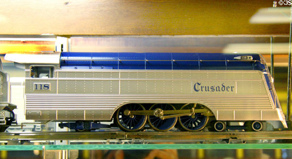 Crusader steam locomotive model at Lincoln Train Museum. Gettysburg, PA.