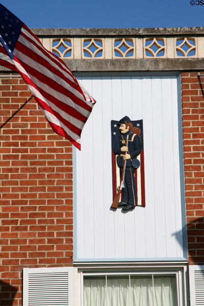 Union soldier mural at American Civil War Museum. Gettysburg, PA.