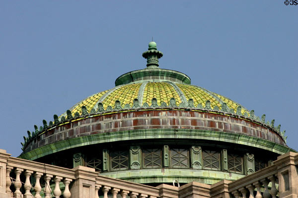 Dome over House of Representatives wing of Pennsylvania Capitol. Harrisburg, PA.