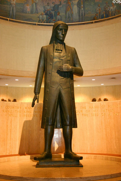 William Penn statue (1965) by Janet de Coux in Pennsylvania State Museum. Harrisburg, PA.