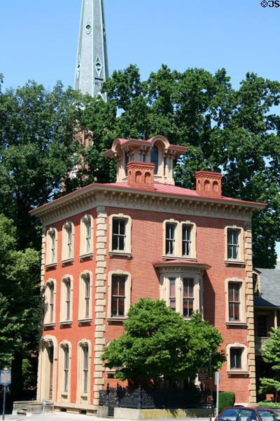 York House (1860) built for Charles Billmeyer, rail car manufacturer (225 E. Market St.). York, PA. Style: Italian Villa. On National Register.