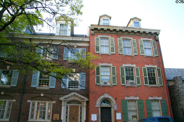 Federal-style heritage houses (129 & 131 E. Orange St.). Lancaster, PA.