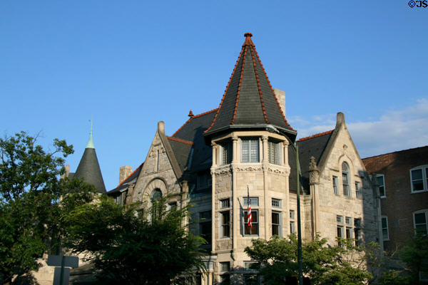 Hamilton Club (1890) (former Catherine Haldman Long mansion) (Orange at Duke Sts.). Lancaster, PA. Style: Chateauesque.