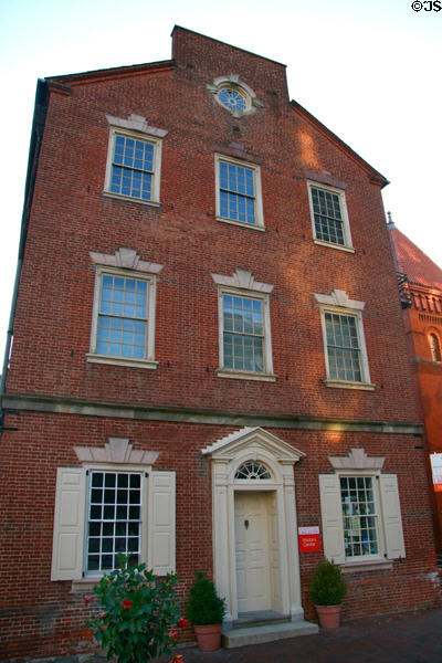 Old City Hall / Masonic Hall / former State House (now Heritage Center of Lancaster County) (1795 remodeled 1932) (Penn Square at W. King St.). Lancaster, PA. Style: Georgian. On National Register.