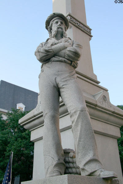Union sailor on Lancaster Civil War Monument. Lancaster, PA.