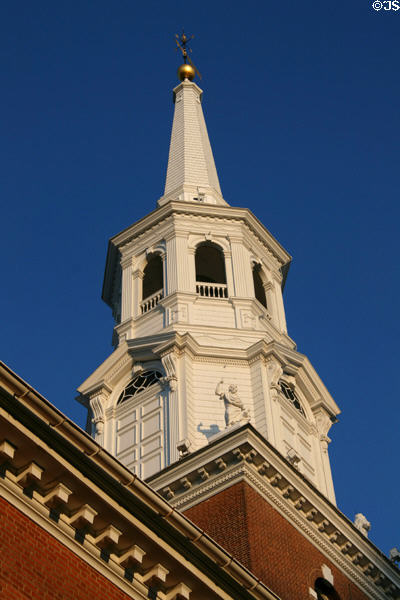 Tower of Holy Trinity Lutheran Church. Lancaster, PA.