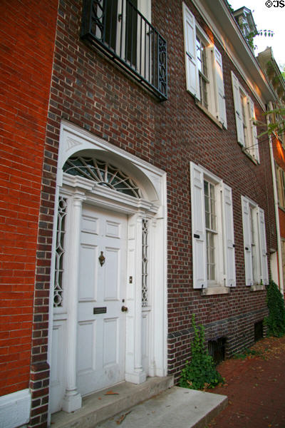 Federal-style brick house (231 E. Orange St.). Lancaster, PA.