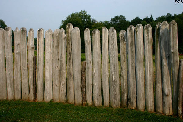 Vertical log stockade of Fort Necessity. Uniontown, PA.