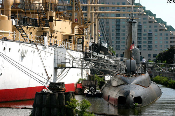 Submarine Becuna & Cruiser Olympia. Philadelphia, PA.