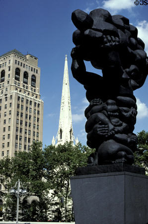 Government of the People statue (1976) by Jacques Lipchitz near City Hall. Philadelphia, PA.