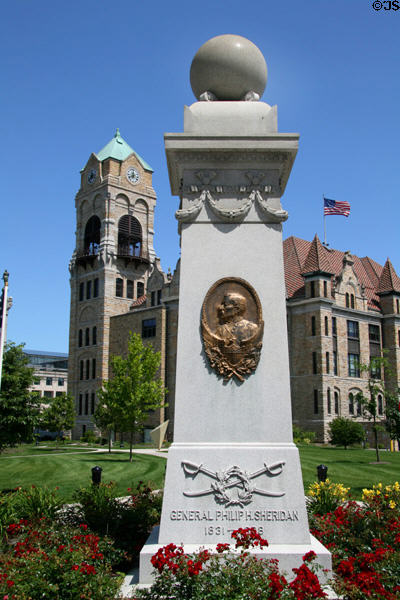 General Philip H. Sheridan (1831-88) monument at Lackawanna County Courthouse. Scranton, PA.