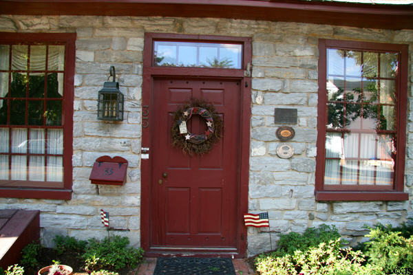 Front door of stone house (33 E. Main St.). Strasburg, PA.