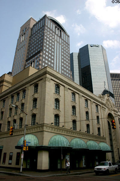 Heinz Hall for the Performing Arts (1927 & 71) (former Loew's Penn Theater) with Dominion & PNC Plaza towers. Pittsburgh, PA.