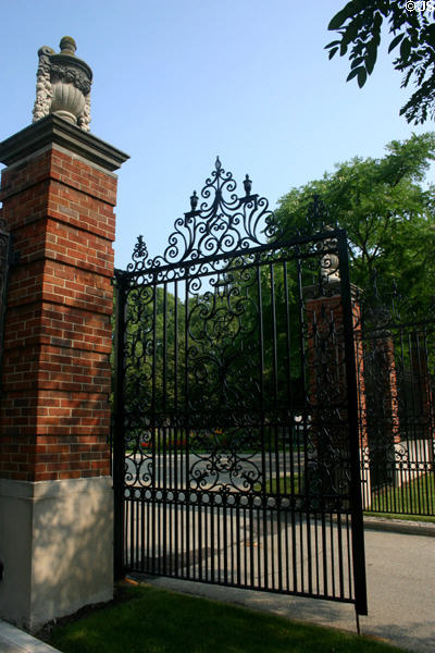 Gate at Frick Mansion. Pittsburgh, PA.
