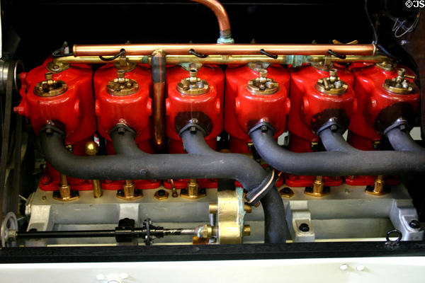 Keystone Six-Sixty Roadster six cylinder engine at Frick Mansion Auto Collection. Pittsburgh, PA.