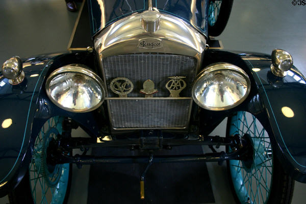 Peugeot Quadrilette (1924-5) from Beaulieu, France, at Frick Mansion Auto Collection. Pittsburgh, PA.