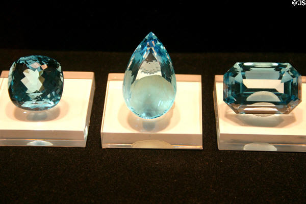 Topaz in mineral gallery of Carnegie Museum of Natural History. Pittsburgh, PA.