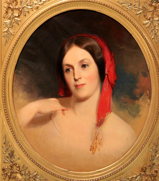 Mrs. Charles F. Spang portrait (1845) by Thomas Sully at Carnegie Museum of Art. Pittsburgh, PA.