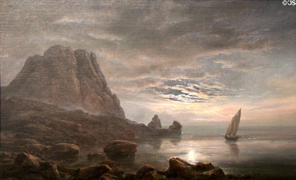 Coast of Capri painting (1822) by Johan Christian Dahl at Carnegie Museum of Art. Pittsburgh, PA.