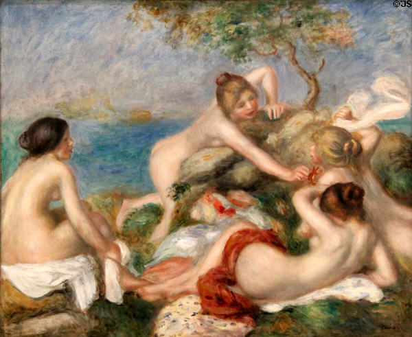 Bathers with Crab painting (c1890-9) by Pierre-Auguste Renoir at Carnegie Museum of Art. Pittsburgh, PA.