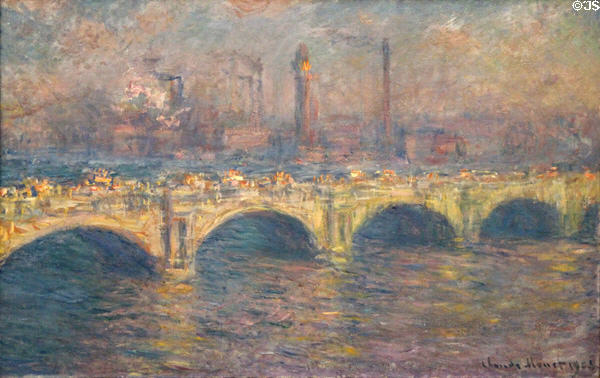 Waterloo Bridge, London painting (1903) by Claude Monet at Carnegie Museum of Art. Pittsburgh, PA.