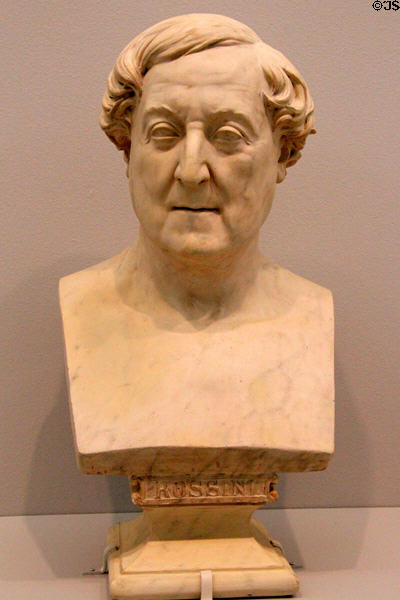 Gioacchino Rossini plaster bust (1862) by Jean-Pierre Dantan at Carnegie Museum of Art. Pittsburgh, PA.
