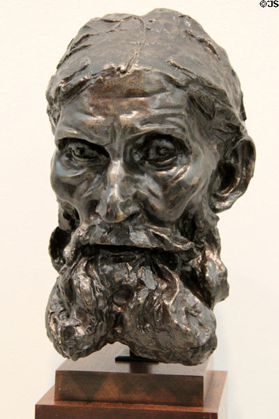 Bronze head of Eustache de Saint-Pierre (1889) by Auguste Rodin at Carnegie Museum of Art. Pittsburgh, PA.